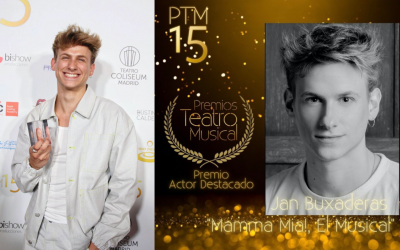 El nostre exalumne Jan Buxaderas: guanyador del premi ACTOR DESTACAT en els «PREMIOS DEL TEATRO MUSICAL» Espanya
